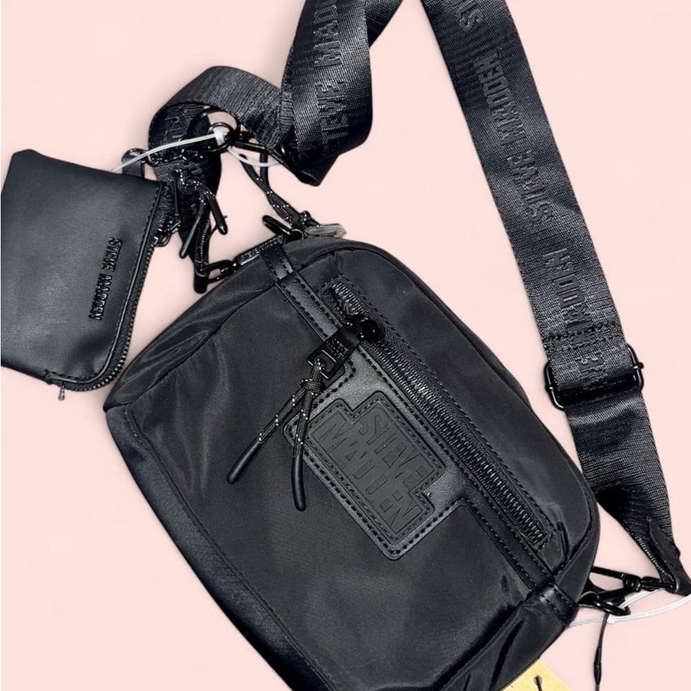 Steve Madden Black Belt Bag